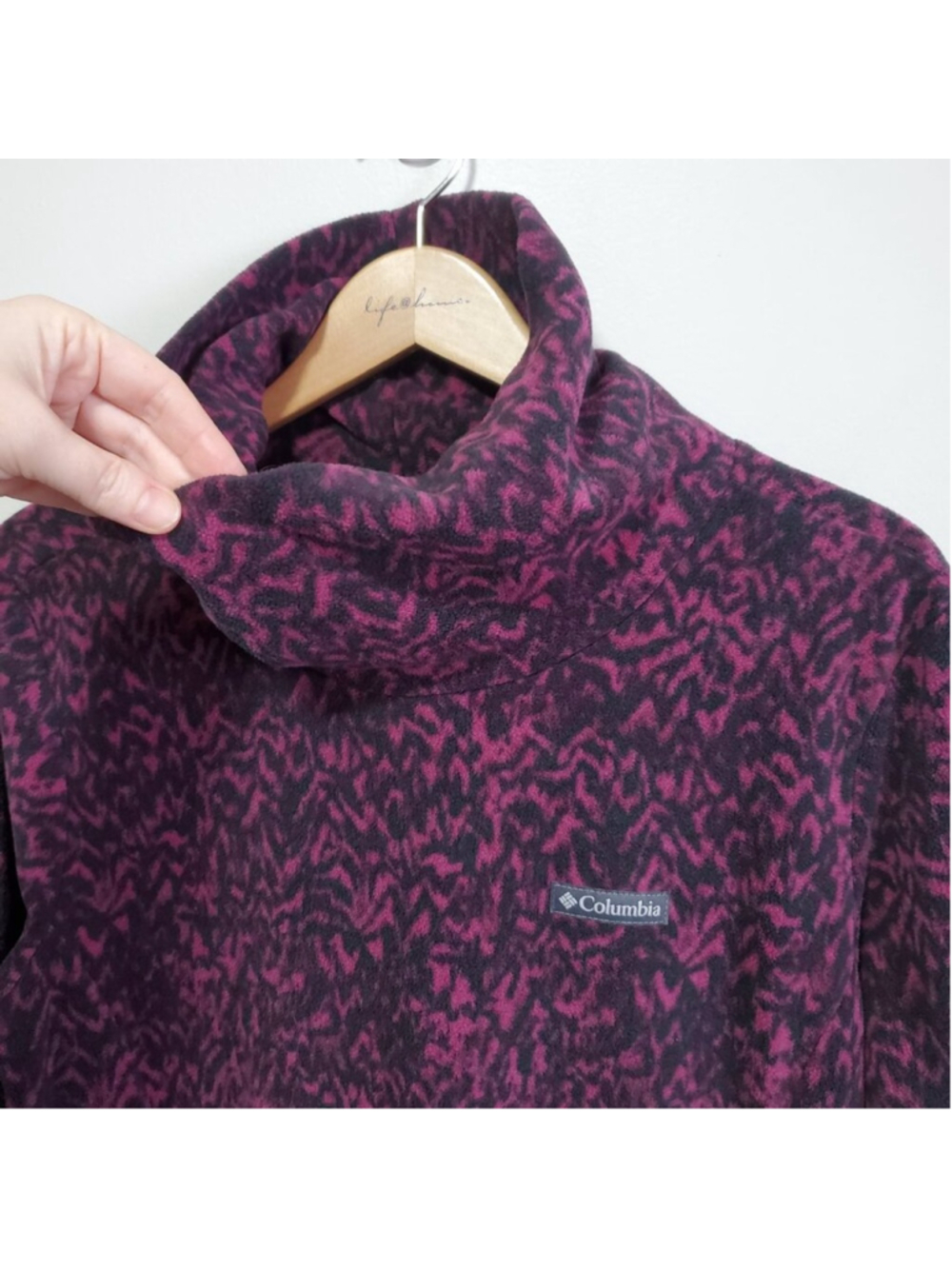 COLUMBIA Ali Peak Performance Fleece Tunic Sweater XL High Neck Longline - Picture 3 of 14